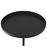 Кофейный столик с круглой чёрной столешницей и мраморным основанием Exquisite Practicality варинант исполнения - 2 | Loft Concept в Костроме