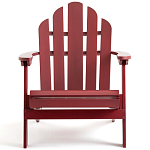 Уличное кресло из массива акации Adirondack Wooden Chair Red варинант исполнения - 2 | Loft Concept в Костроме