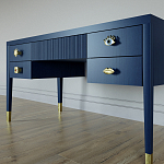 Письменный стол с 4-мя ящиками Elsa Dreams Blue варинант исполнения - 2 | Loft Concept в Костроме