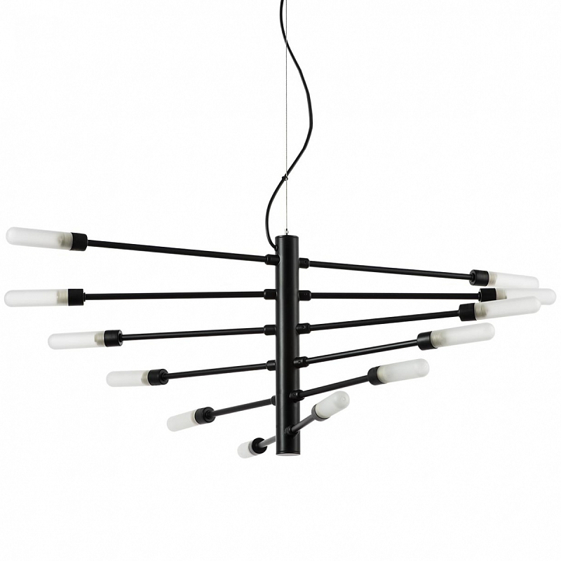 Люстра Gradenigo Chandelier 12 Черный Белый Люстра Gradenigo Chandelier 12 Черный Белый в Костроме | Loft Concept