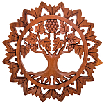 Панно из дерева круглое Osier Panel With Trees варинант исполнения - 1 | Loft Concept в Костроме