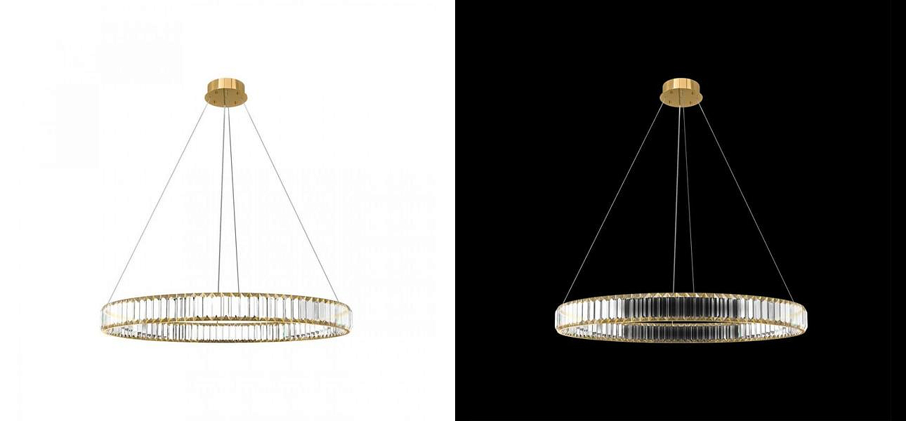 Люстра Crystal Ring Gold диаметр 80 Люстра Crystal Ring Gold диаметр 80 - Loft-Concept в Костроме