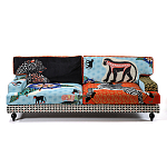 Диван с цветным принтом Qalakabusha Sofa варинант исполнения - 1 | Loft Concept в Костроме