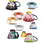 Подвесные светильники в виде чаши с цветочным орнаментом Flower Reversal варинант исполнения - 2 | Loft Concept в Костроме