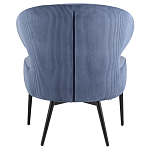 Современное мягкое кресло на металлических ножках Rakush Blue варинант исполнения - 3 | Loft Concept в Костроме