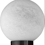 Бра цилиндрической формы чёрного цвета с 2-мя плафонами Marble Glow варинант исполнения - 5 | Loft Concept в Костроме