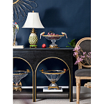 Чаша стеклянная с фигурками разноцветных попугаев на ободке 41 Eden Garden варинант исполнения - 3 | Loft Concept в Костроме