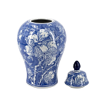 Ваза с крышкой в китайском стиле Гранатовое дерево Blooming Pomegranate варинант исполнения - 4 | Loft Concept в Костроме