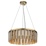 Люстра со стеклянными цилиндрическими плафонами Luminous Cylinders Amber Round варинант исполнения - 2 | Loft Concept в Костроме