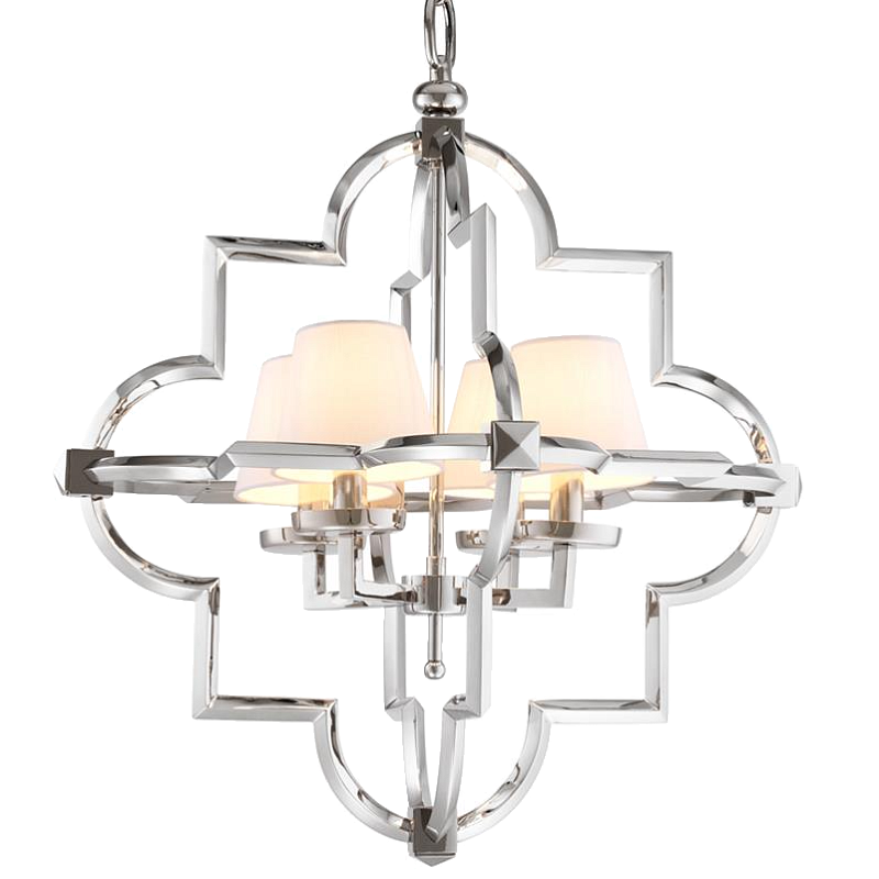 Люстра Lantern Mandeville S Nickel Никель Кремовый в Костроме | Loft Concept 