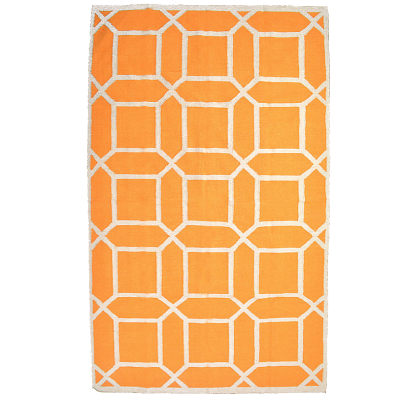 Ковер Ornament Orange Pattern Оранжевый Ковер Ornament Orange Pattern Оранжевый в Костроме | Loft Concept