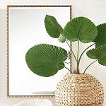 Зеркало прямоугольное в фактурной золотой раме Reflective Fabric варинант исполнения - 5 | Loft Concept в Костроме