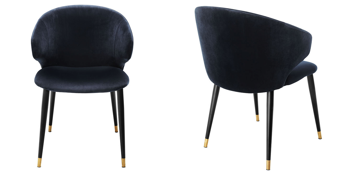 Стул Eichholtz DINING CHAIR VOLANTE blue Стул Eichholtz DINING CHAIR VOLANTE blue - Loft-Concept в Костроме