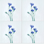 Плитка с узором Васильки варинант исполнения - 1 | Loft Concept в Костроме