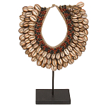 Этническое ожерелье из ракушек на подставке Ethnic Necklace Brown Shells варинант исполнения - 1 | Loft Concept в Костроме