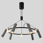 Люстра круглая с 9-ю цилиндрическими плафонами на магнитном креплении Bronze Concert варинант исполнения - 3 | Loft Concept в Костроме