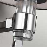 Бра цвета хром с белым цилиндрическим стеклянным плафоном Feiss варинант исполнения - 4 | Loft Concept в Костроме