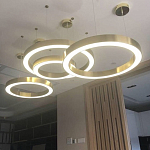 Люстра Light Ring Horizontal Латунь варинант исполнения - 2 | Loft Concept в Костроме
