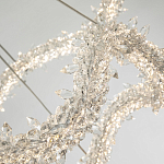 Двухъярусная кольцевая люстра с хрустальным декором Gilbertine Crystal Wavy Ring Chandelier варинант исполнения - 4 | Loft Concept в Костроме