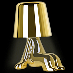 Настольная лампа фигурная цвета золото с гладким абажуром Высота 16 см Sophia варинант исполнения - 3 | Loft Concept в Костроме