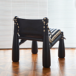 Кресло черно-белое со съемными подушками Celebrity варинант исполнения - 3 | Loft Concept в Костроме