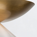 Подвесной светильник латунного цвета с конусовидным белым плафоном Quintiesse варинант исполнения - 12 | Loft Concept в Костроме