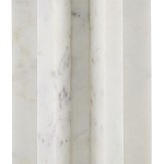 Настольная лампа мраморная с тканевым цилиндрическим абажуром Sharpened варинант исполнения - 1 | Loft Concept в Костроме