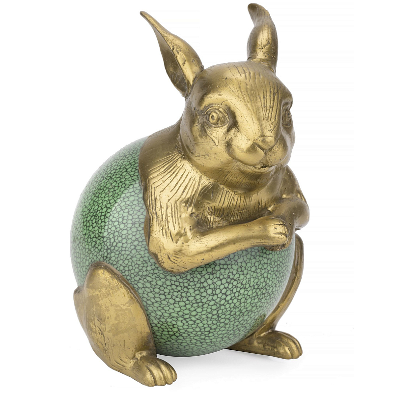 Фигурка A rabbit in a shell Золотой Зеленый Фигурка A rabbit in a shell Золотой Зеленый в Костроме | Loft Concept
