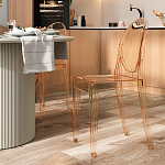 Прозрачный стул с янтарным оттенком LOUIS GHOST CHAIR варинант исполнения - 8 | Loft Concept в Костроме