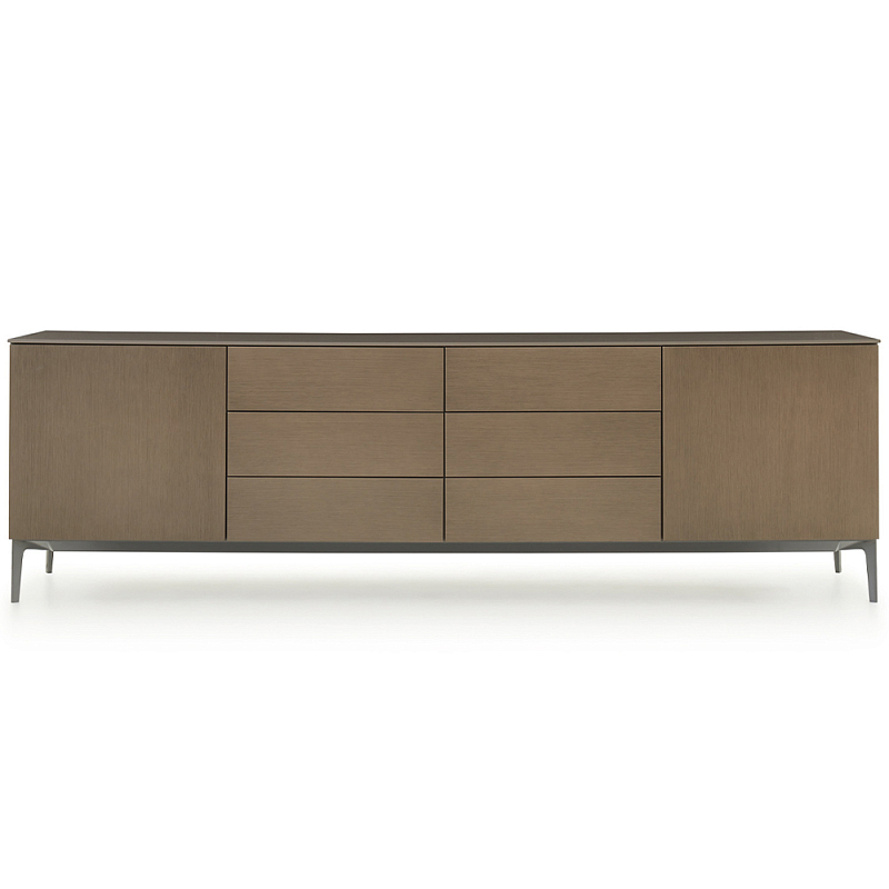 Дизайнерский длинный буфет 505 UP SIDEBOARD Серый Коричневый Дизайнерский длинный буфет 505 UP SIDEBOARD Серый Коричневый в Костроме | Loft Concept