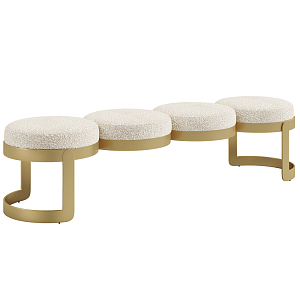 Дизайнерская Банкетка Leola латунь 