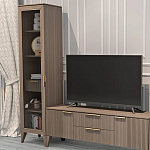 Витрина левая 1-дверная с ящиком и 5-ю полками Harper Line варинант исполнения - 2 | Loft Concept в Костроме