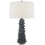 Настольная лампа с корпусом из цветков колокольчика Cascade of Blue Flowers варинант исполнения - 2 | Loft Concept в Костроме