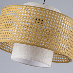 Торшер с декоративным поясом из плетеного бамбука Biuloggicu варинант исполнения - 5 | Loft Concept в Костроме