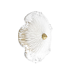 Бра в форме прозрачного стеклянного цветка с рельефной текстурой Textured Glass варинант исполнения - 1 | Loft Concept в Костроме