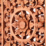 Панно из дерева квадратное Panel With Trees варинант исполнения - 2 | Loft Concept в Костроме