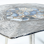 Кофейный стол со столешницей из агата Agate Design Blue  варинант исполнения - 2 | Loft Concept в Костроме