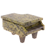 Шкатулка в виде рояля из натурального камня змеевик Stone Casket варинант исполнения - 1 | Loft Concept в Костроме