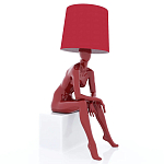 Лампа MANNEQUIN LAMP с абажуром девушка на кресле варинант исполнения - 1 | Loft Concept в Костроме