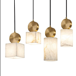 Подвесной светильник светодиодный с квадратным плафоном Stone Helios варинант исполнения - 3 | Loft Concept в Костроме