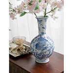 Ваза фарфоровая с синими цветочными мотивами Independence варинант исполнения - 4 | Loft Concept в Костроме