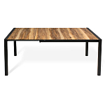 Стол обеденный раздвижной с прямоугольной столешницей на четырех черных ножках Blair варинант исполнения - 3 | Loft Concept в Костроме