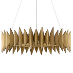 Люстра круглая с фактурным абажуром Graduated Heights варинант исполнения - 2 | Loft Concept в Костроме