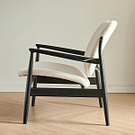 Кресло с каркасом и ножками из древесины и мягкими сиденьем и спинкой Venice варинант исполнения - 4 | Loft Concept в Костроме