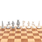 Шахматы Северные народы в ларце из натурального бука Decorative Thematic Chess варинант исполнения - 4 | Loft Concept в Костроме