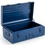 Металлический сундук Metal Dark Blue варинант исполнения - 3 | Loft Concept в Костроме