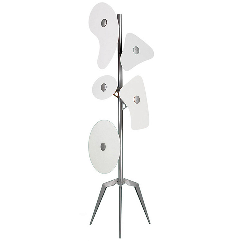 Торшер Orbital Floor Lamp White Хром Белый Торшер Orbital Floor Lamp White Хром Белый в Костроме | Loft Concept