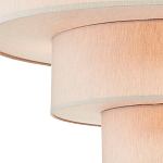 Люстра круглая трехъярусная с тканевыми абажурами Light Soft Glow варинант исполнения - 2 | Loft Concept в Костроме