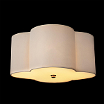 Потолочный светильник с белым волнистым плафоном из ткани Vitorino варинант исполнения - 2 | Loft Concept в Костроме