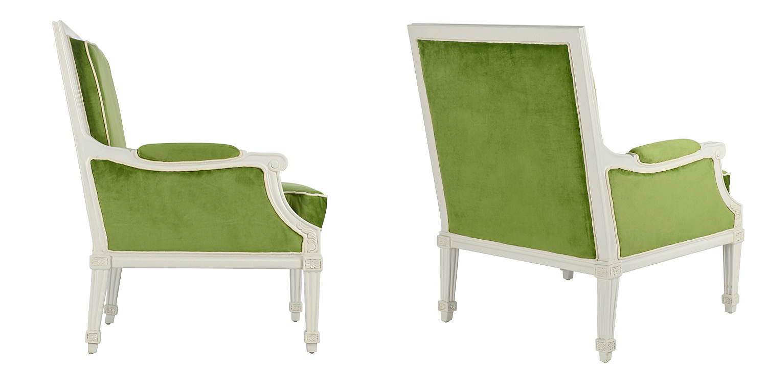 Кресло French Provence Armchair Ferrand green Кресло French Provence Armchair Ferrand green - Loft-Concept в Костроме
